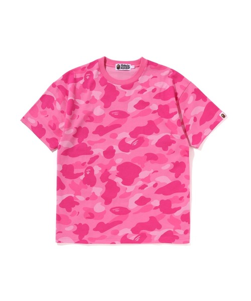 A BATHING APE（アベイシングエイプ）の「COLOR CAMO BIG COLLEGE TEE（Tシャツ/カットソー・レディース・ピンク/ネイビー・X-SMALL/SMALL）」の2枚目の写真
