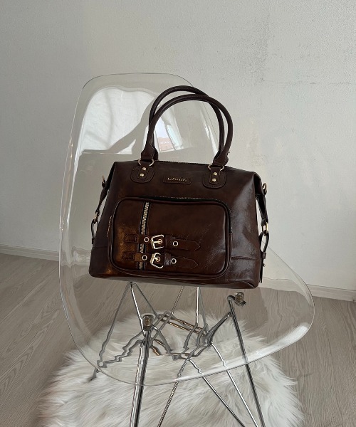 Silly（シリー）の「3Wayレトロレザーバッグ（ハンドバッグ・レディース・ブラウン・FREE）」の5枚目の写真