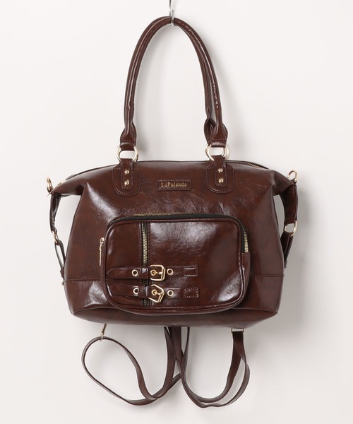 Silly（シリー）の「3Wayレトロレザーバッグ（ハンドバッグ・レディース・ブラウン・FREE）」の10枚目の写真