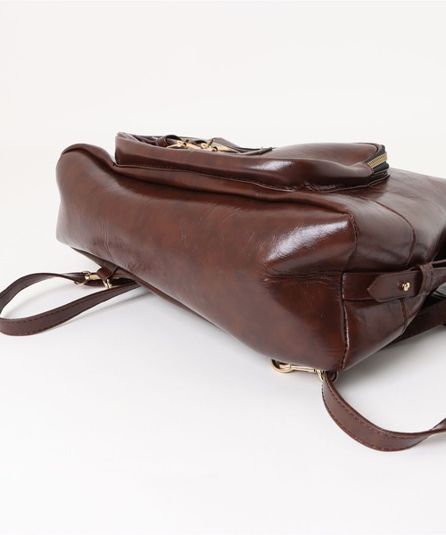 Silly（シリー）の「3Wayレトロレザーバッグ（ハンドバッグ・レディース・ブラウン・FREE）」の11枚目の写真