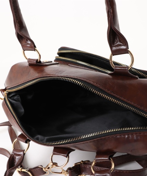 Silly（シリー）の「3Wayレトロレザーバッグ（ハンドバッグ・レディース・ブラウン・FREE）」の12枚目の写真