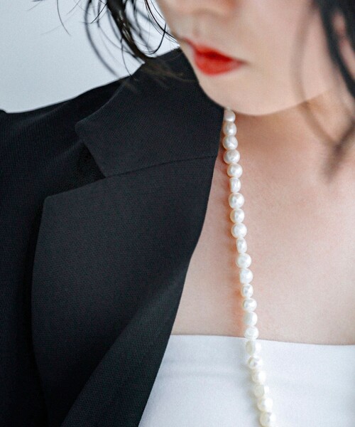 quaranciel: 淡水 パール ロング ネックレス（ネックレス