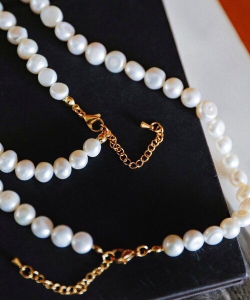 quaranciel: 淡水 パール ロング ネックレス（ネックレス
