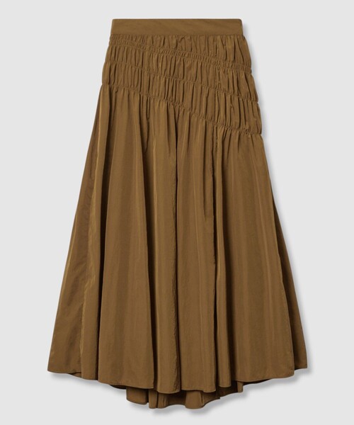 allureville（アルアバイル）の「ナイロンタフタシャーリングスカート（スカート・レディース・キャメル/レッド/ブラック・2）」の19枚目の写真