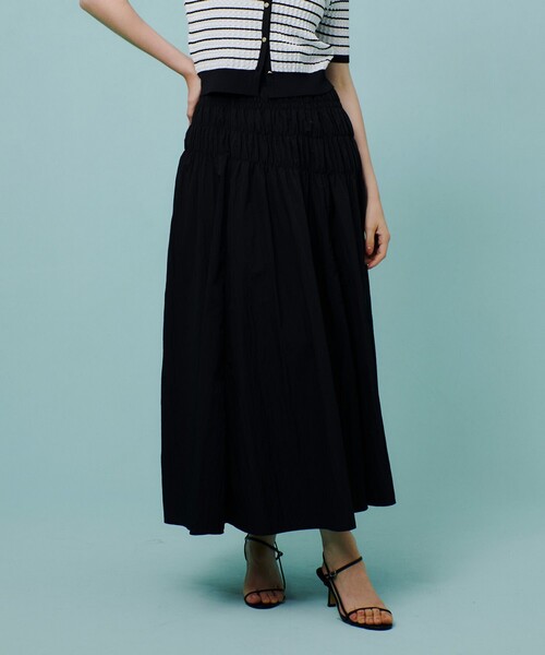 allureville（アルアバイル）の「ナイロンタフタシャーリングスカート（スカート・レディース・キャメル/レッド/ブラック・2）」の22枚目の写真