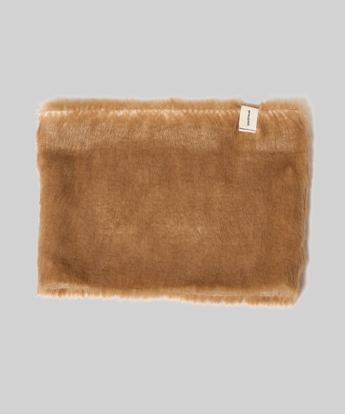 SHINYAKOZUKA(シンヤコヅカ)の「HALF FACED NECK GAITER(ネックウォーマー/スヌード・メンズ・ダークネイビー/キャメル・ONE SIZE)」の1枚目の写真