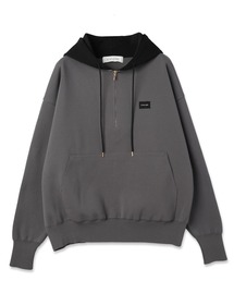 CULLNI クルニ　ビックポケットプルオーバー 50%OFF【CULLNI(クルニ)】Stretch Velou Bi Color Zip Up