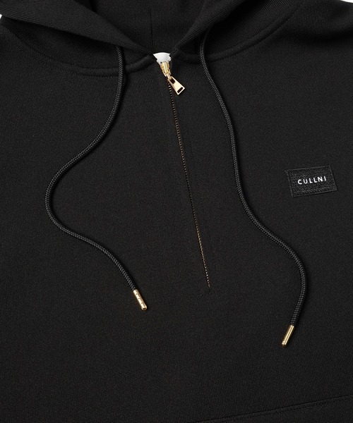 CULLNI アウター　パーカー Embroidery Patch Half Zip Knit Hoodie（パーカー）｜CULLNI