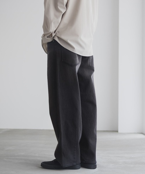 NAVY(ネイビー)の「NAVY マイデニ バレルレッグ ワイドデニムパンツ(デニムパンツ・メンズ・ブルー系1/ブラック/ブルー系2・S/M/L/XL)」の7枚目の写真