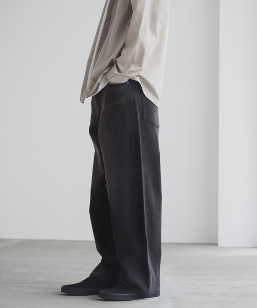 NAVY(ネイビー)の「NAVY マイデニ バレルレッグ ワイドデニムパンツ(デニムパンツ・メンズ・ブルー系1/ブラック/ブルー系2・S/M/L/XL)」の8枚目の写真