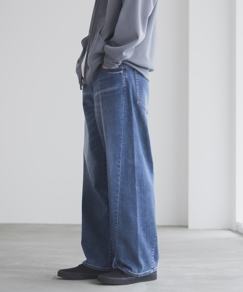 NAVY(ネイビー)の「NAVY マイデニ バレルレッグ ワイドデニムパンツ(デニムパンツ・メンズ・ブルー系1/ブラック/ブルー系2・S/M/L/XL)」の12枚目の写真