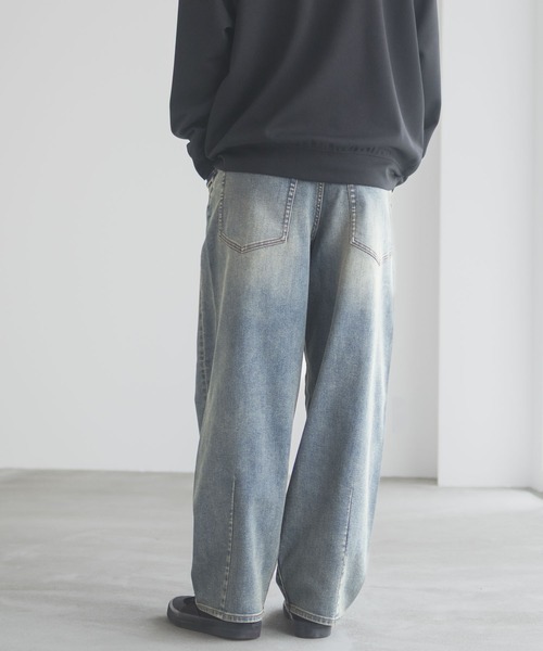 NAVY(ネイビー)の「NAVY マイデニ バレルレッグ ワイドデニムパンツ(デニムパンツ・メンズ・ブルー系1/ブラック/ブルー系2・S/M/L/XL)」の17枚目の写真