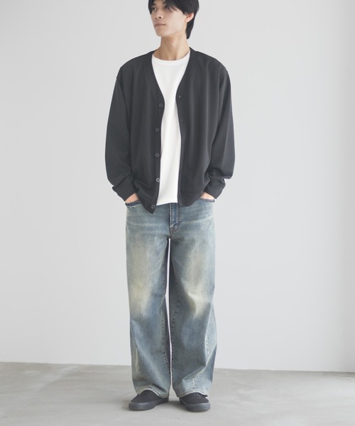 NAVY(ネイビー)の「NAVY マイデニ バレルレッグ ワイドデニムパンツ(デニムパンツ・メンズ・ブルー系1/ブラック/ブルー系2・S/M/L/XL)」の14枚目の写真