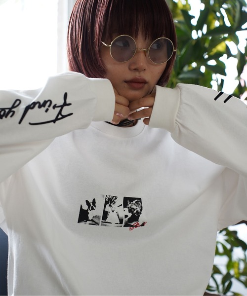 ATELANE(アテレーン)の「ATELANE / ヘビーウエイト/アソート/フォト/プリントロンTEE(Tシャツ/カットソー・メンズ・ホワイト系その他/ブラック系その他/ブラック/オフホワイト・LARGE/MEDIUM)」の1枚目の写真