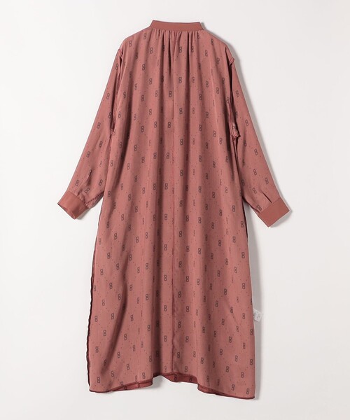 モノグラムシャツセットロングワンピース セール】quaranciel:〈手洗い可能〉モノグラム ドット ロング シャツ