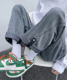 ARCADE（アーケード）の「ワイド デニムパンツ ロールアップ ビンテージウォッシュ ジーパン -ARCADE Limited Line-（デニムパンツ）」