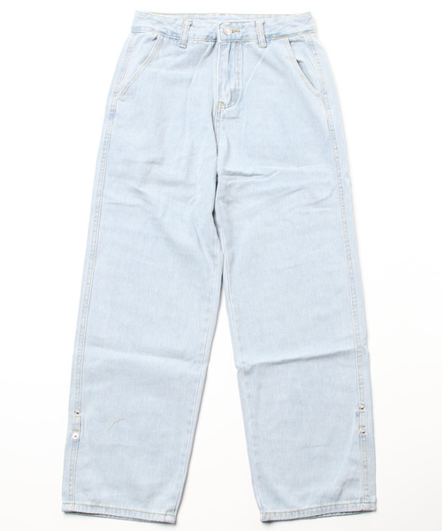 ARCADE(アーケード)の「ワイド デニムパンツ ロールアップ ビンテージウォッシュ ジーパン -ARCADE Limited Line-(デニムパンツ・メンズ・サックスブルー/ライトブルー/グレー・M/L/XL/2XL)」の6枚目の写真