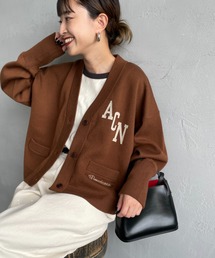 AMERICANA | [Americana/アメリカーナ] 別注 フロントロゴ ショート丈 Vネックカーディガン(カーディガン/ボレロ)