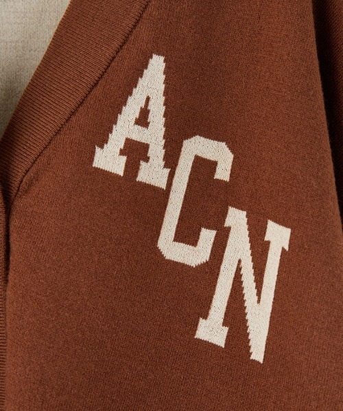 AMERICANA（アメリカーナ）の「[Americana/アメリカーナ] 別注 フロントロゴ ショート丈 Vネックカーディガン（カーディガン/ボレロ・レディース・ネイビー/ブラウン・ONE SIZE）」の20枚目の写真