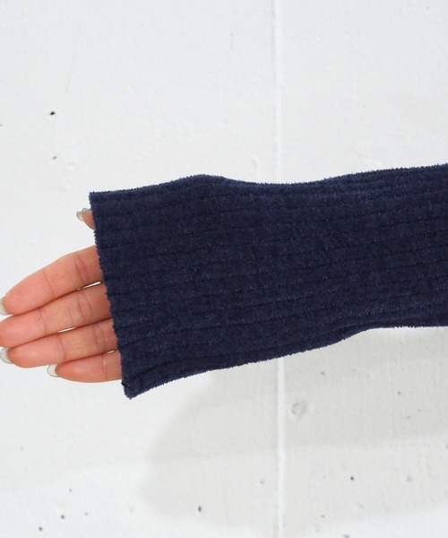 tiptop（ティップトップ）の「ベロア調ダブルジップカーディガン（カーディガン/ボレロ・レディース・チャコールグレー/アイボリー/ネイビー/ボルドー・FREE）」の15枚目の写真