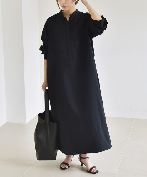 quaranciel:〈洗濯機可能〉ダブルクロス スタンドカラー