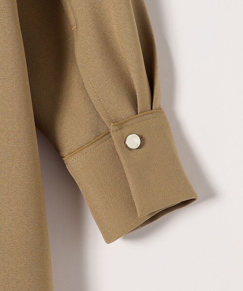 セール】quaranciel:〈洗濯機可能〉ダブルクロス スタンドカラー