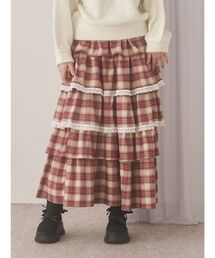 新品⭐️メリージェニー　スカート メリージェニー merry jenny flowerアシメフリルスカート （オフ