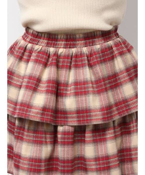 merry jenny（メリージェニー）の「ティアードティアードチェックスカート（スカート・レディース・ブラック/グリーン/レッド・FREE）」の13枚目の写真