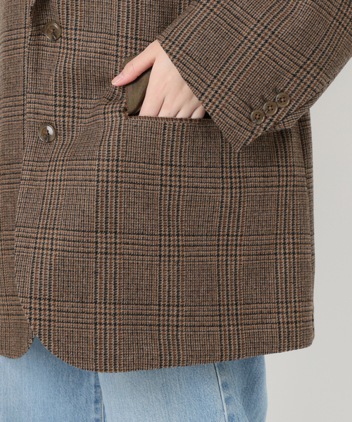 IENA(イエナ)の「COUTURE D’ADAM/クチュールドアダム BIG JK グレンチェック(テーラードジャケット・レディース・ブラウン・38)」の20枚目の写真
