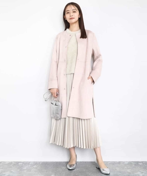 MK MICHEL KLEIN(エムケーミッシェルクラン)の「半袖シャギーニット/洗える(ニット/セーター・レディース・ブルー/ベージュ/ミント・38)」の21枚目の写真