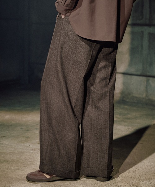 CASPER JOHN（キャスパージョン）の「Jacquard baggy slacks