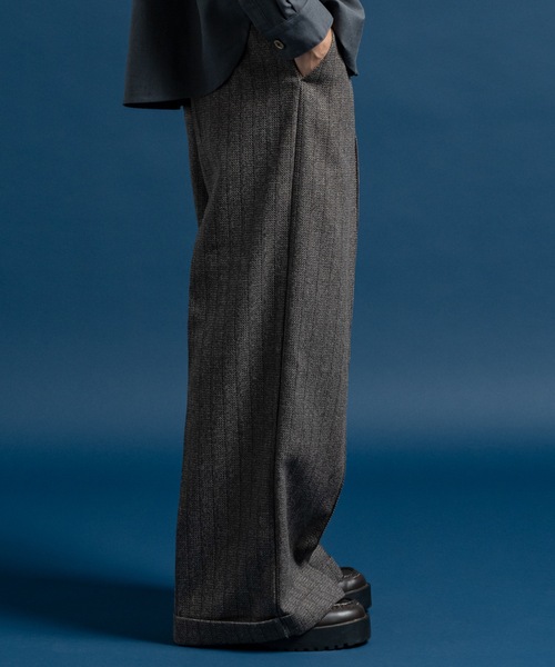 CASPER JOHN（キャスパージョン）の「Jacquard baggy slacks