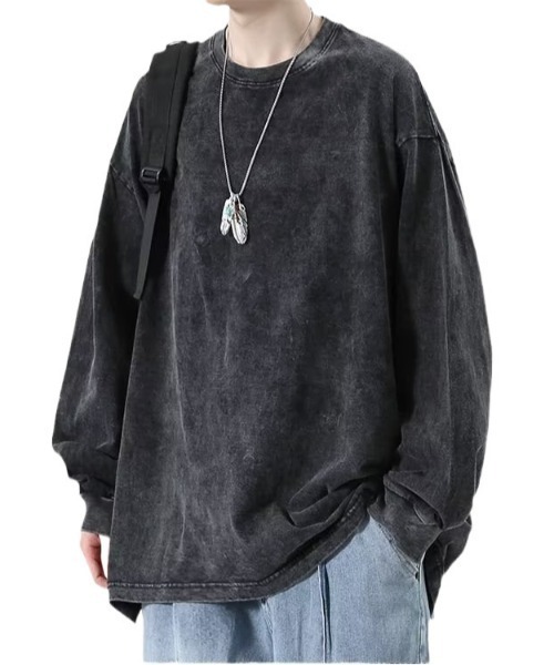 REBALANCE(リバランス)の「ヴィンテージ風ウォッシュ加工Tシャツ(Tシャツ/カットソー・メンズ・D/C/A/B・MEDIUM/LARGE/X-LARGE)」の2枚目の写真