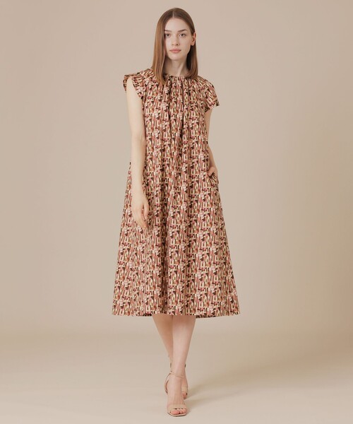 MACKINTOSH LONDON（マッキントッシュ ロンドン）の「ウェーブプリントワンピース（ワンピース・レディース・ライトブルー/ピンク・38）」の4枚目の写真