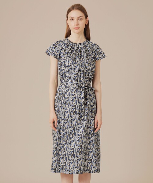 MACKINTOSH LONDON（マッキントッシュ ロンドン）の「ウェーブプリントワンピース（ワンピース・レディース・ライトブルー/ピンク・38）」の7枚目の写真