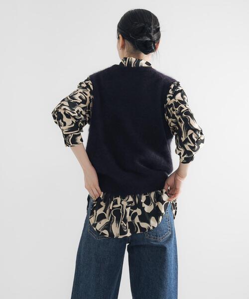 URBAN RESEARCH（アーバンリサーチ）の「SPRINTEX レトロプリントシャツ（シャツ/ブラウス・レディース・ブラック・FREE）」の4枚目の写真