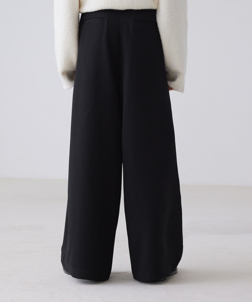 LUENNA（ルエナ）の「【LUENNA】TR 2-Tuck Wide Straight Slacks / TRツータックワイドストレートスラックス（スラックス・メンズ・ブラウン系1/ブラック/ダークグレー・L/M/S）」の5枚目の写真