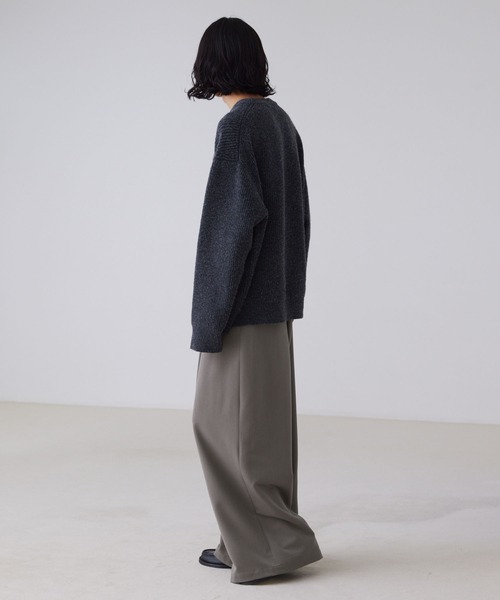LUENNA（ルエナ）の「【LUENNA】TR 2-Tuck Wide Straight Slacks / TRツータックワイドストレートスラックス（スラックス・メンズ・ブラウン系1/ブラック/ダークグレー・L/M/S）」の21枚目の写真