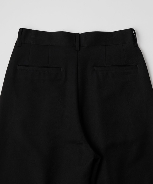 LUENNA】TR 2-Tuck Wide Straight Slacks / TRツータックワイド
