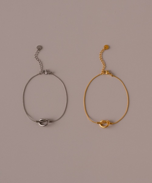 muku(ムク)の「BRECELET/KNOT WIRE(ブレスレット・レディース・ゴールド/シルバー・FREE)」の2枚目の写真
