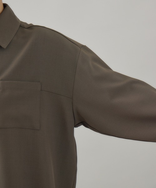 Paradise Picnic(パラダイスピクニック)の「Dignite Collier ダブルカフスシャツ(シャツ/ブラウス・レディース・ブラウン/チャコールグレー・FREE)」の17枚目の写真