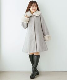 MAJESTIC LEGON(マジェスティックレゴン)の7wayファー×ビジューコート(その他アウター)