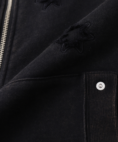 FAF(フェイク アス フラワーズ)の「FAF (FAKE AS FLOWERS) / フェイク アズ フラワーズ STELLA ZIP UP HOODIE(パーカー・メンズ・ブラック/オレンジ/ブラウン・1/2)」の8枚目の写真