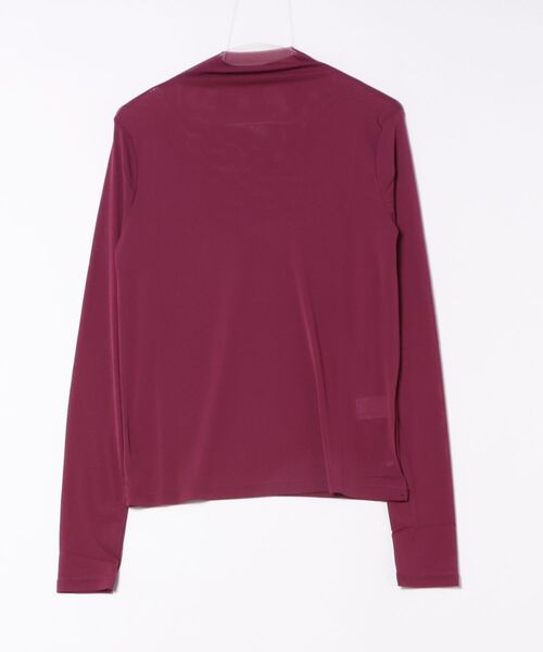 STYLEBLOCK(スタイルブロック)の「パワーメッシュボトルネックロンT(Tシャツ/カットソー・レディース・ダークグレー/マスタード/オフホワイト/パープル/ブラウン/ブラック・M)」の5枚目の写真