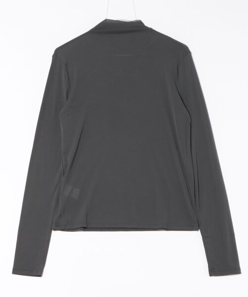 STYLEBLOCK(スタイルブロック)の「パワーメッシュボトルネックロンT(Tシャツ/カットソー・レディース・ダークグレー/マスタード/オフホワイト/パープル/ブラウン/ブラック・M)」の7枚目の写真