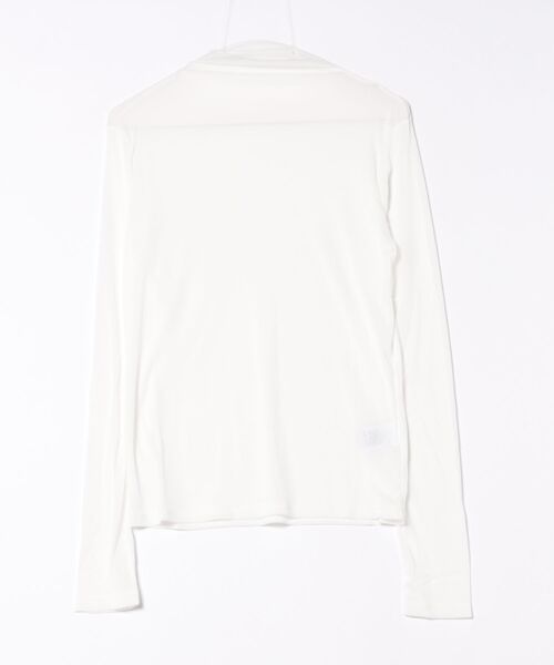 STYLEBLOCK(スタイルブロック)の「パワーメッシュボトルネックロンT(Tシャツ/カットソー・レディース・ダークグレー/マスタード/オフホワイト/パープル/ブラウン/ブラック・M)」の8枚目の写真