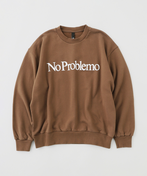 No Problemo(ノープロブレモ)の「No Problemo /ノープロブレモ SWEATSHIRT NP20002.04(スウェット・メンズ・ブラウン/グレー・X-SMALL/SMALL/MEDIUM/LARGE)」の2枚目の写真