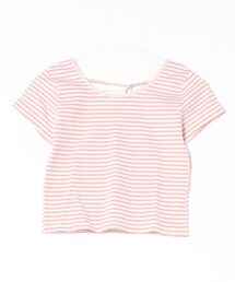 relac（レーラック）の「バックオープン ボーダー柄 半袖Tシャツ（Tシャツ/カットソー）」