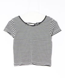 relac（レーラック）の「バックオープン ボーダー柄 半袖Tシャツ（Tシャツ/カットソー）」