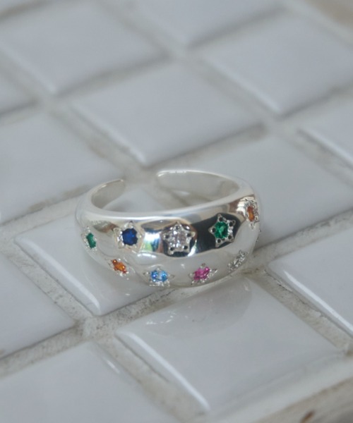 Birthday room(バースデイルーム)の「キャンディスターリング/candy star ring(リング・レディース・シルバー・FREE)」の1枚目の写真